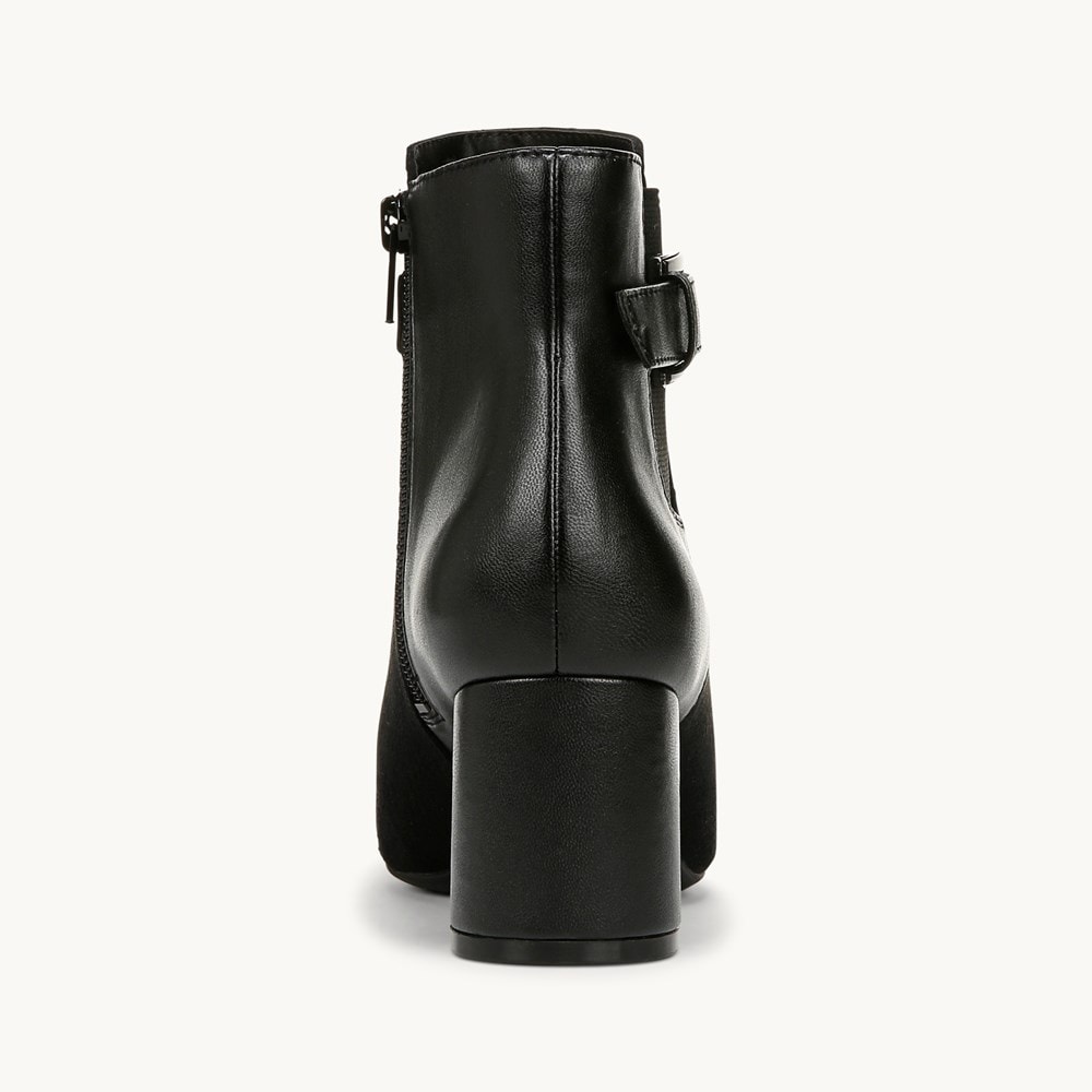 LifeStride Truly Ankle Bootie - Black Faux Leather