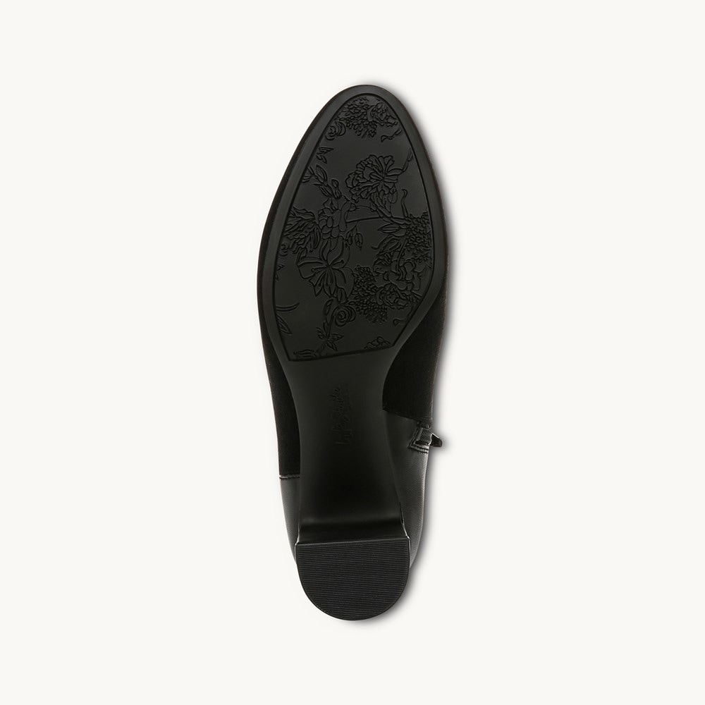 LifeStride Truly Ankle Bootie - Black Faux Leather
