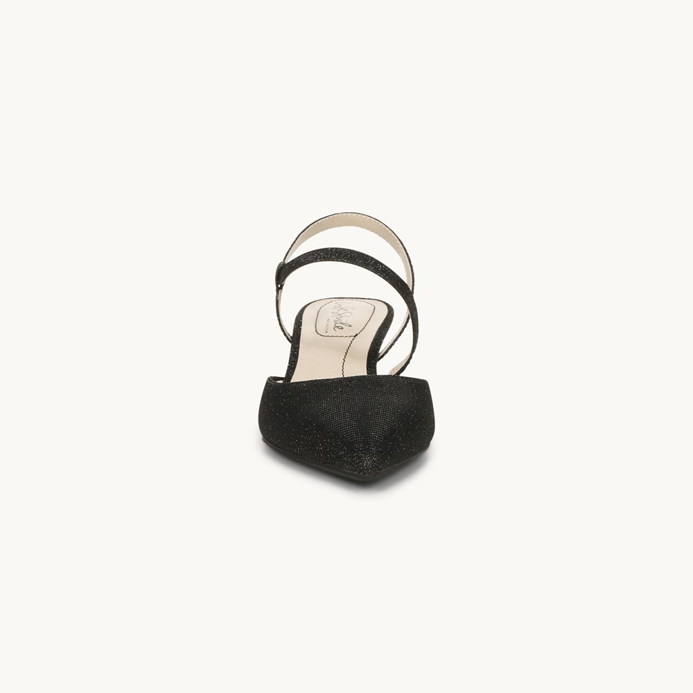LifeStride Minimalist Pump - Black Rhinestone Fabric