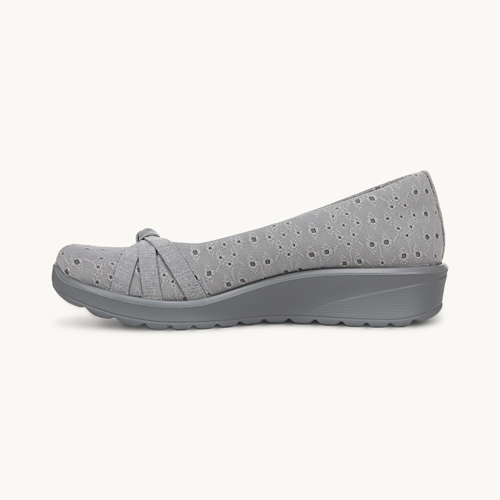 LifeStride Gem 2 Slip On - Grey Floral Dot Fabric
