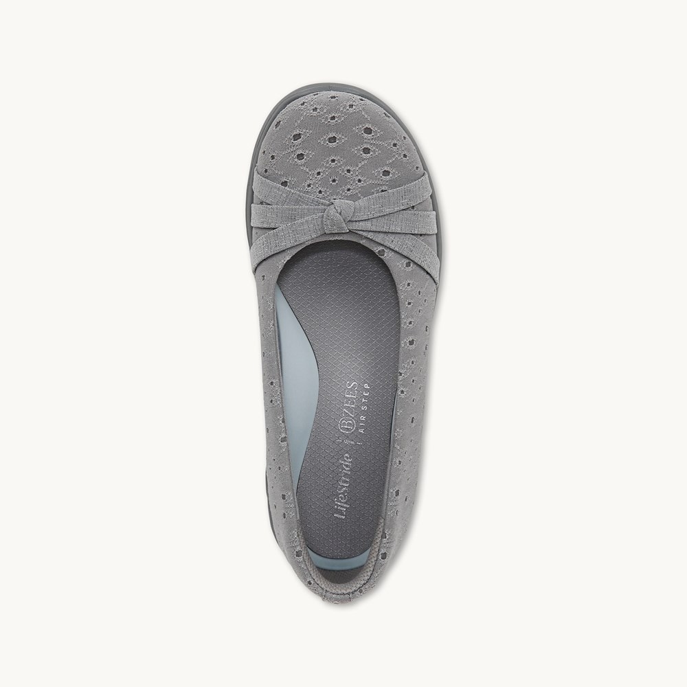 LifeStride Gem 2 Slip On - Grey Floral Dot Fabric
