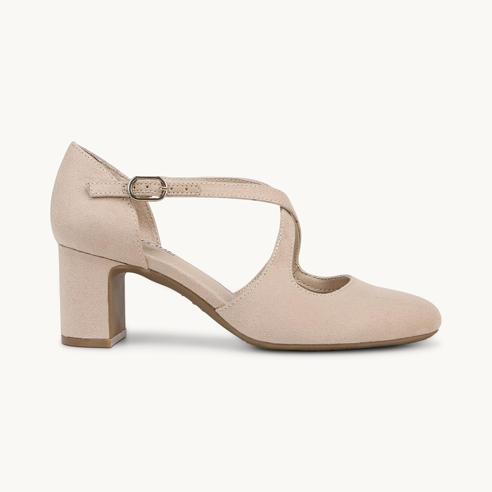 LifeStride Tracy Strappy Pump - Tender Taupe Fabric