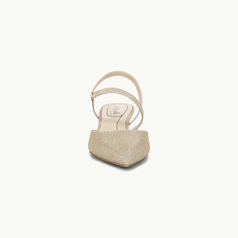 LifeStride Minimalist Pump - Light Gold Rhinestone Fabric