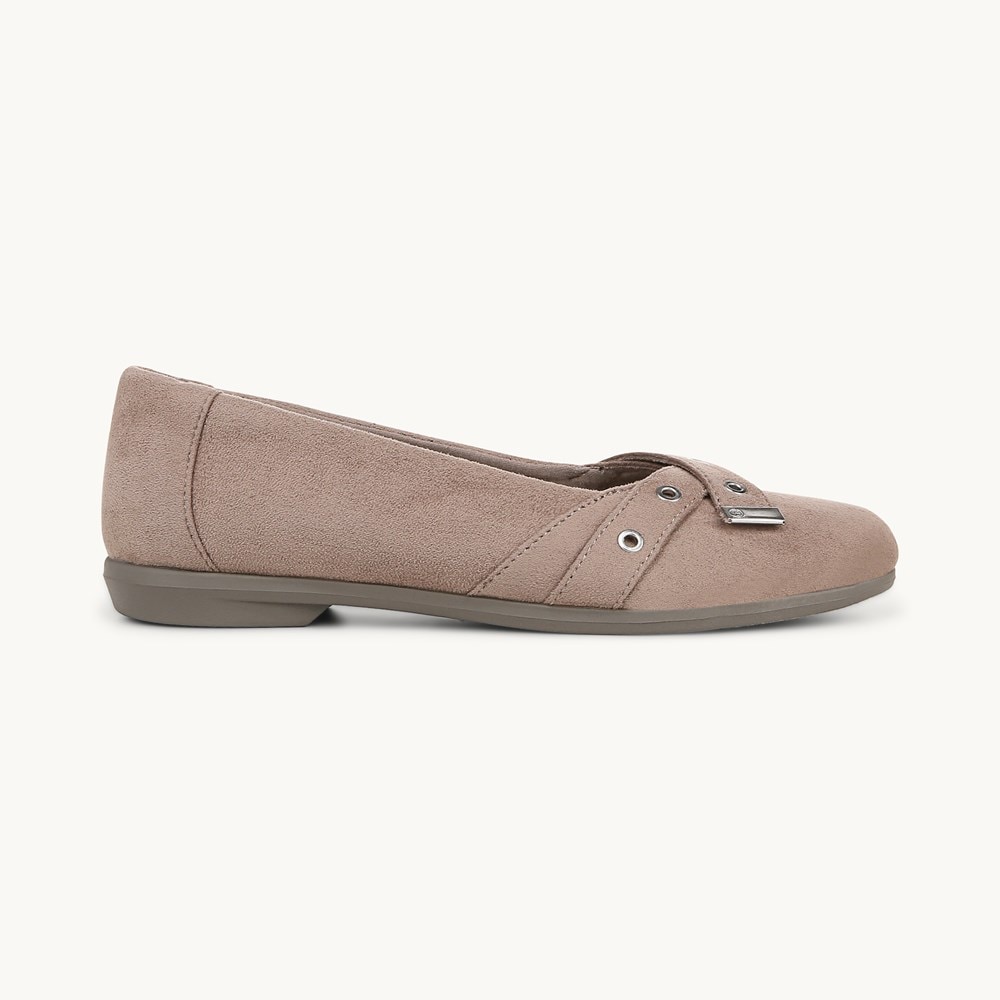 LifeStride Kira Ballet Flat - Latte Microfiber