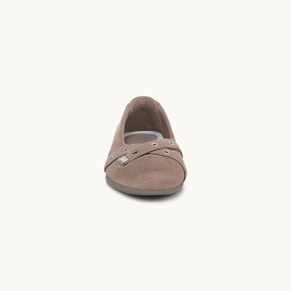 LifeStride Kira Ballet Flat - Latte Microfiber