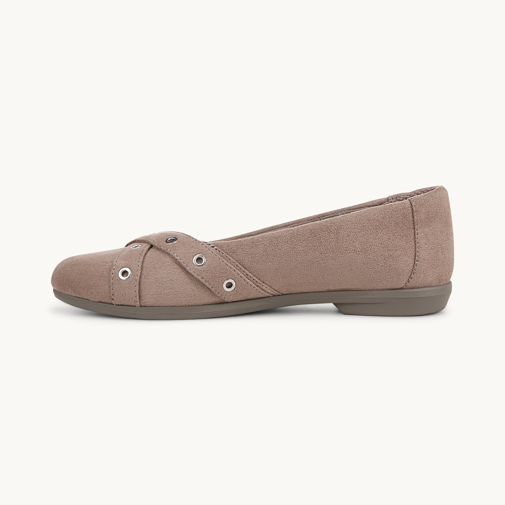 LifeStride Kira Ballet Flat - Latte Microfiber