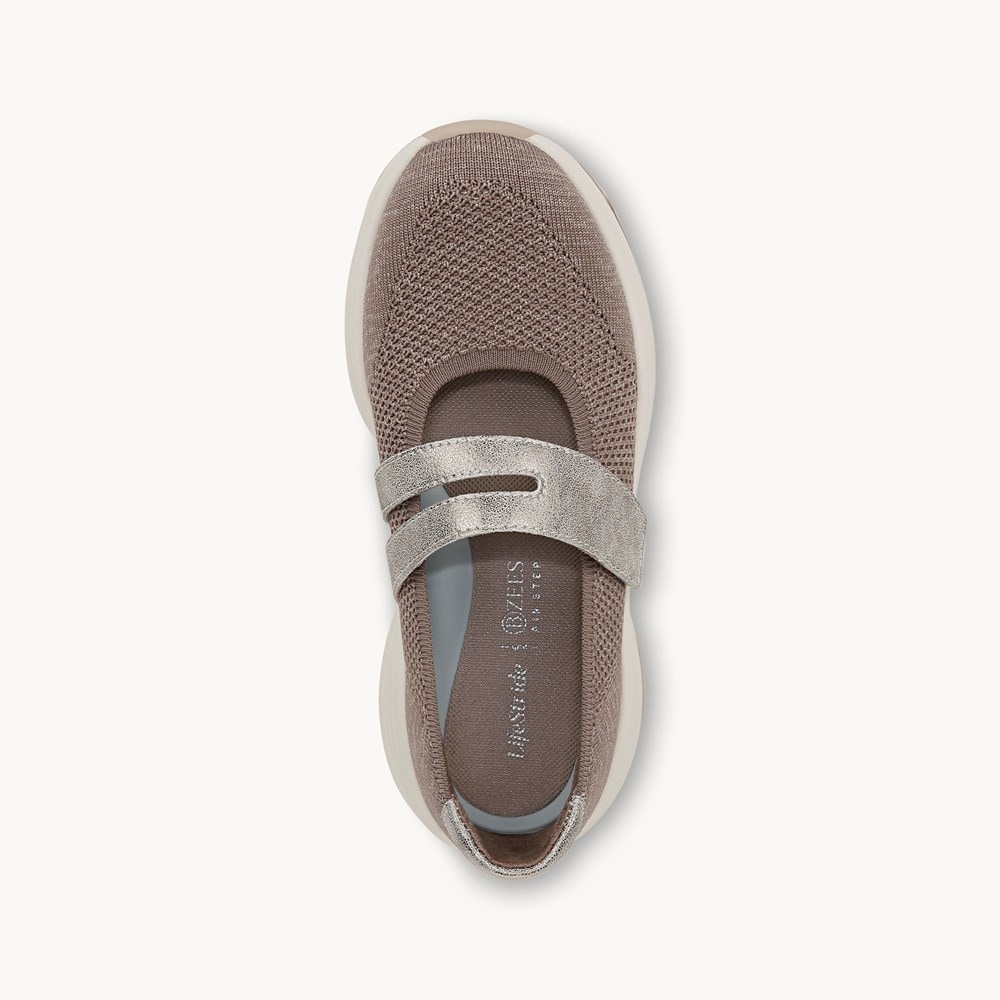 LifeStride Intuition Knit Mary Jane - Latte Knit Fabric