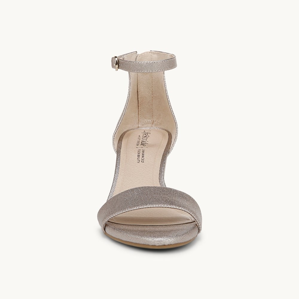 LifeStride Florence Dress Sandal - Bronze Faux Leather