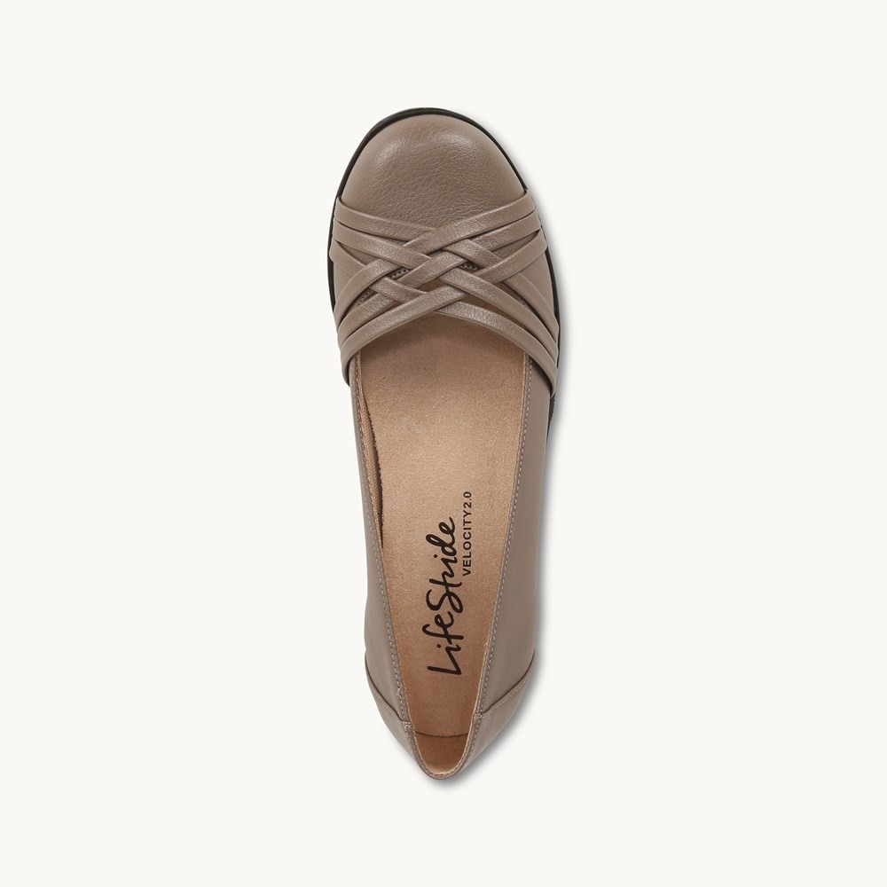 LifeStride Incredible Slip On - Beige Synthetic