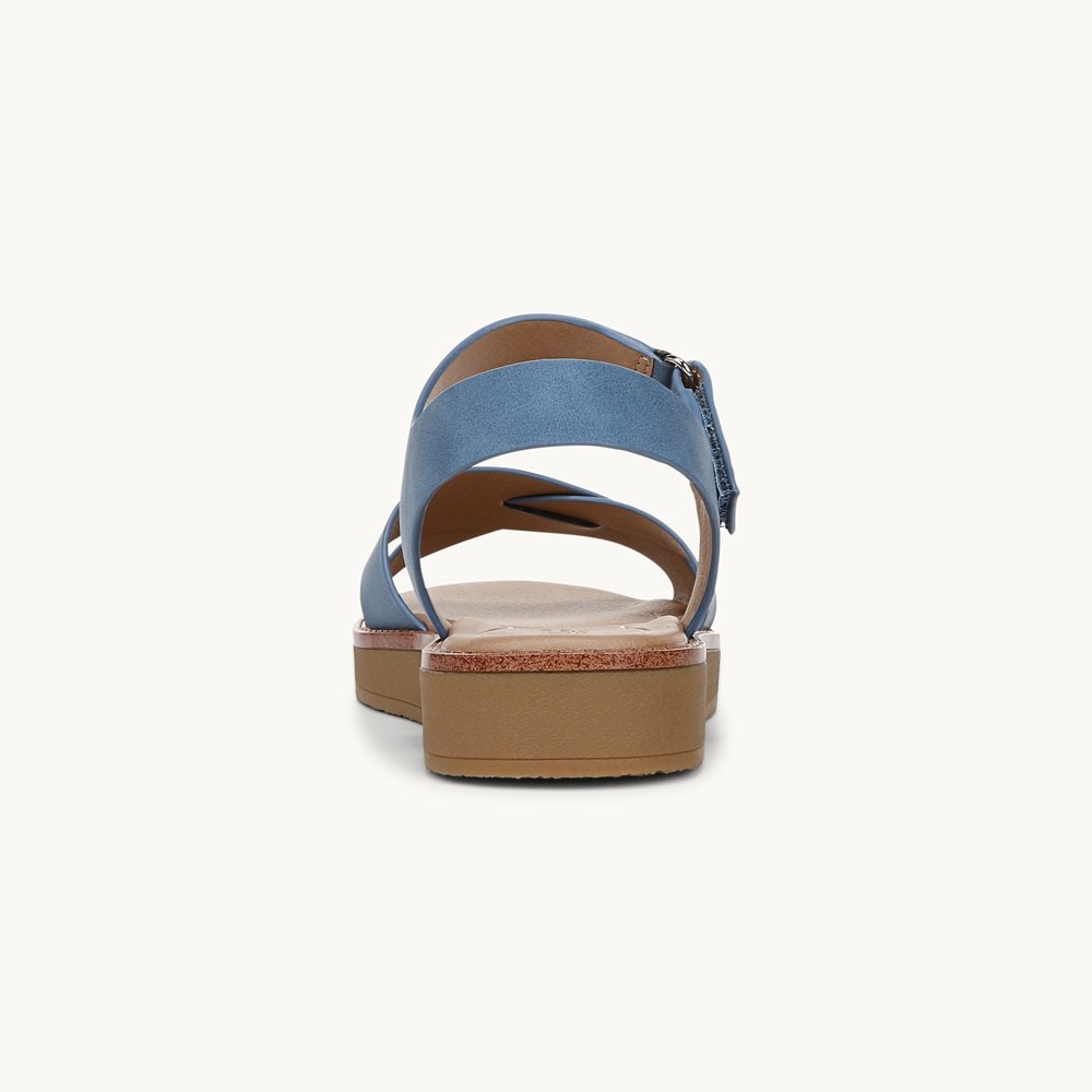 LifeStride Wren Strappy Sandal - Blue Faux Leather
