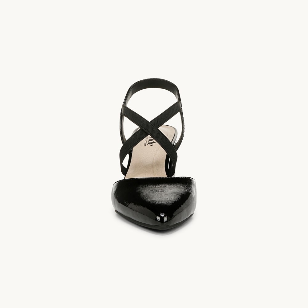 LifeStride April Dress Sandal - Black Faux Leather