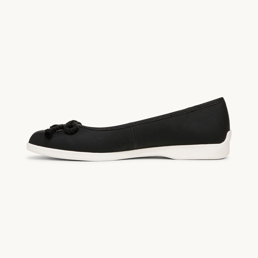 LifeStride Maura Flat - Black Faux Leather