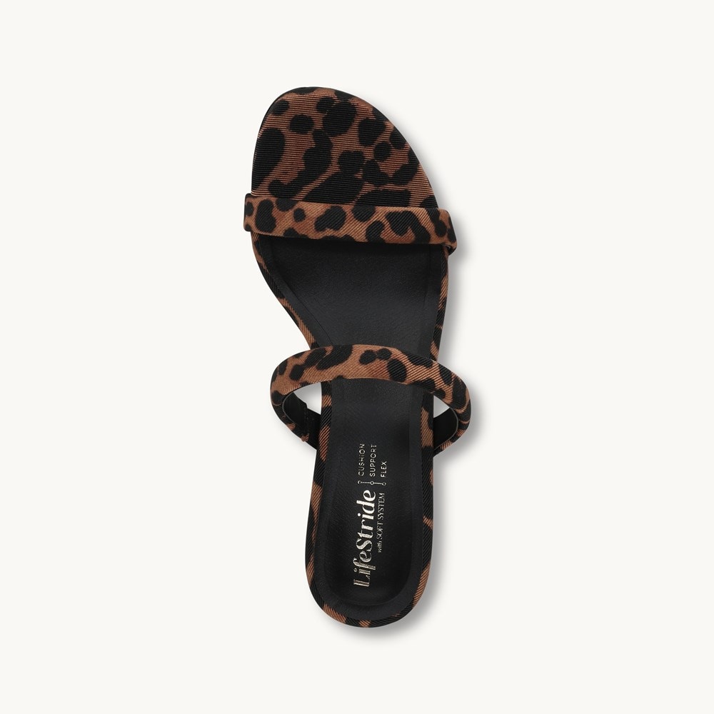 LifeStride Nalani Dress Sandal - Brown Multi Fabric
