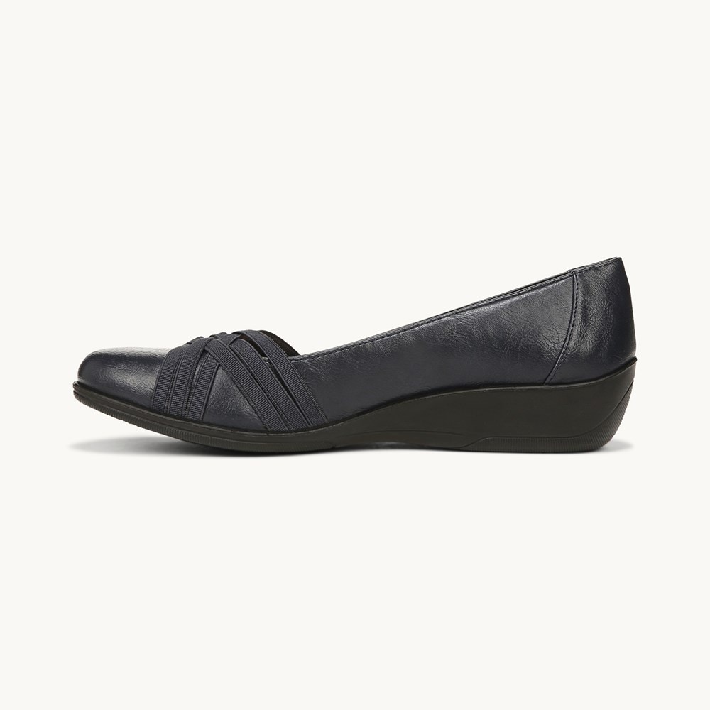 LifeStride Incredible 2 Slip On - Lux Navy Faux Leather