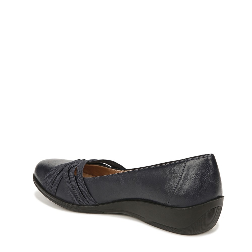 LifeStride Incredible 2 Slip On - Lux Navy Faux Leather