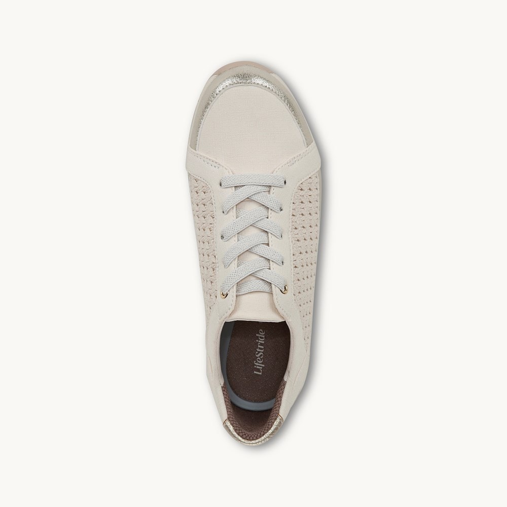 LifeStride Recover Sneaker - Eggnog Stretch Fabric