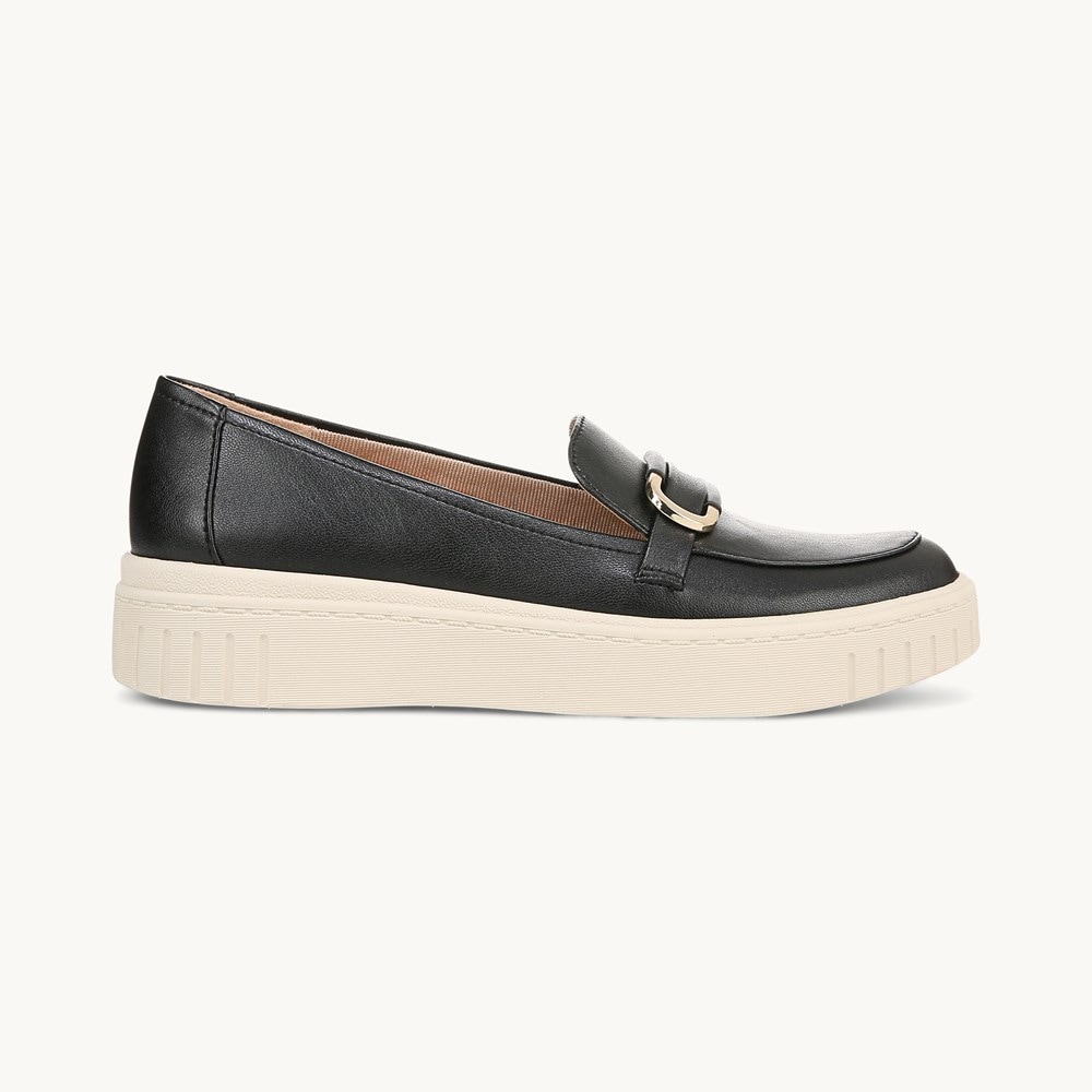 LifeStride Geneva Bit Loafer - Black Faux Leather