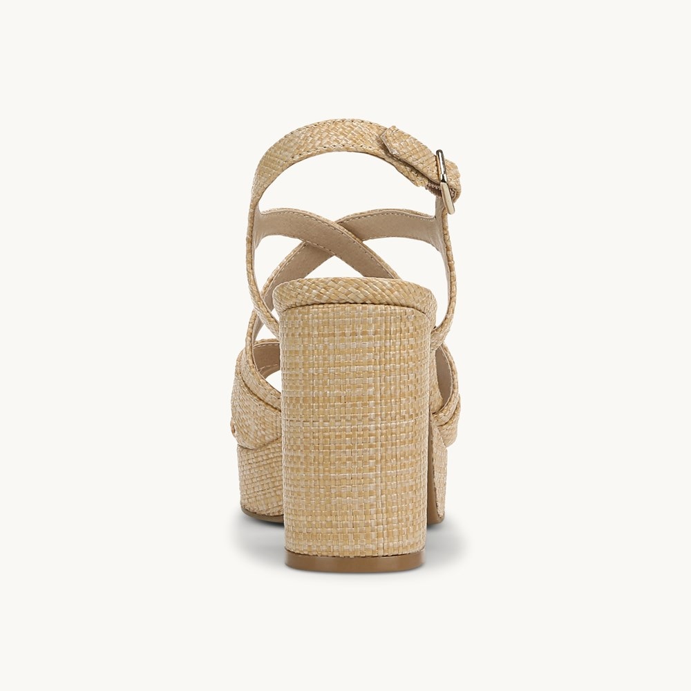LifeStride Adrianna Dress Sandal - Natural Tan Faux Leather