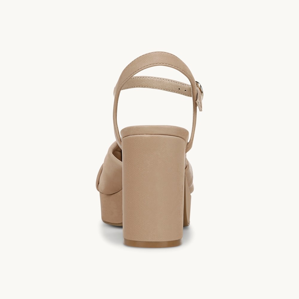 LifeStride August Dress Sandal - Tan Faux Leather