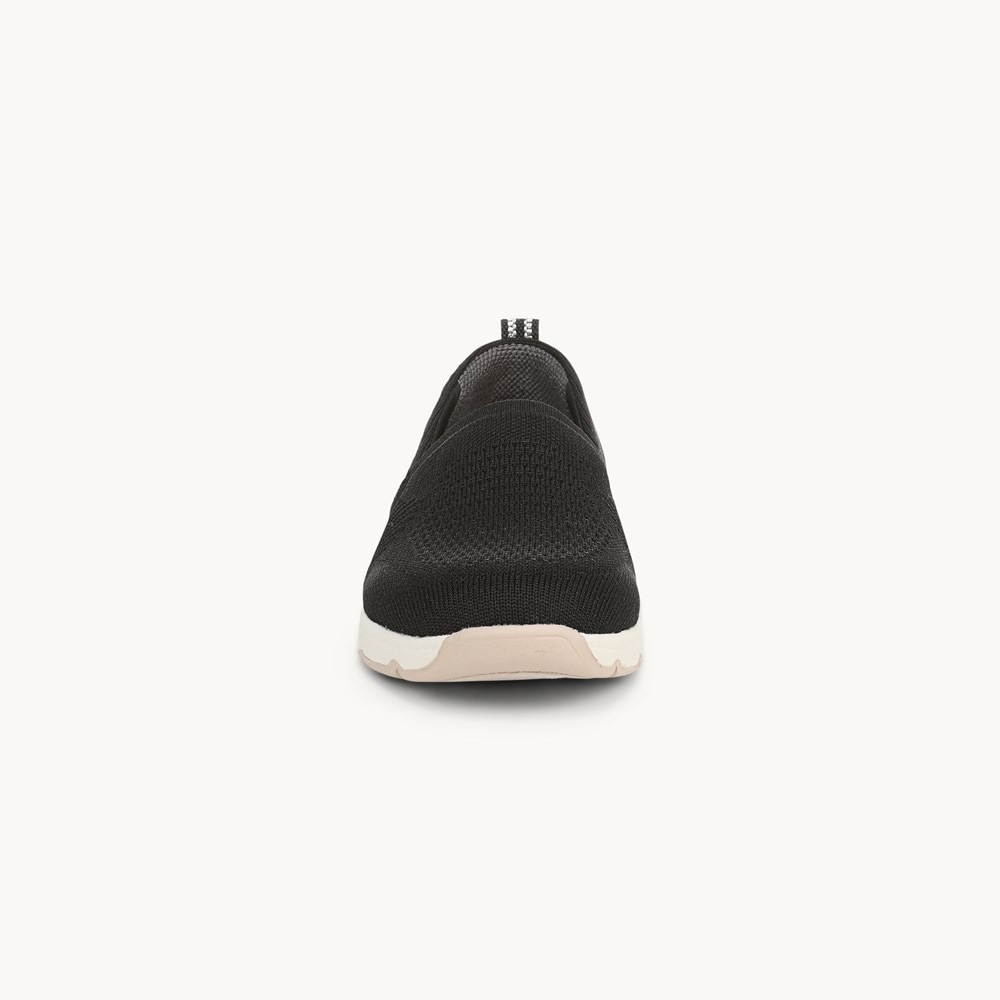 LifeStride Rest Slip On - Black Knit Fabric