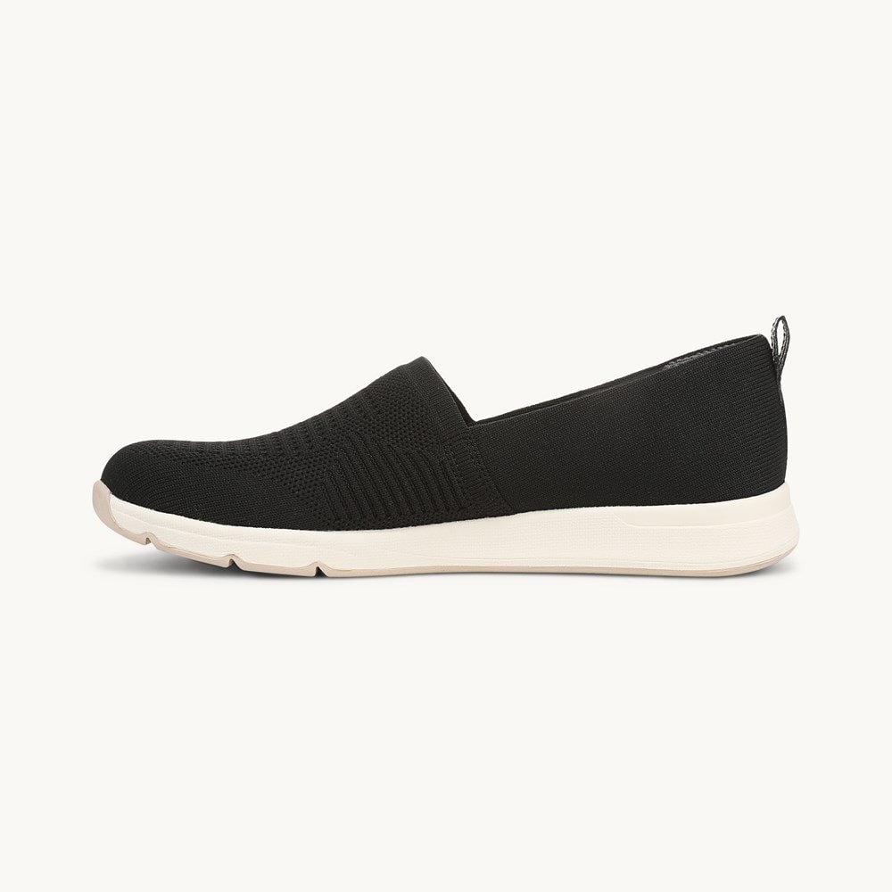 LifeStride Rest Slip On - Black Knit Fabric