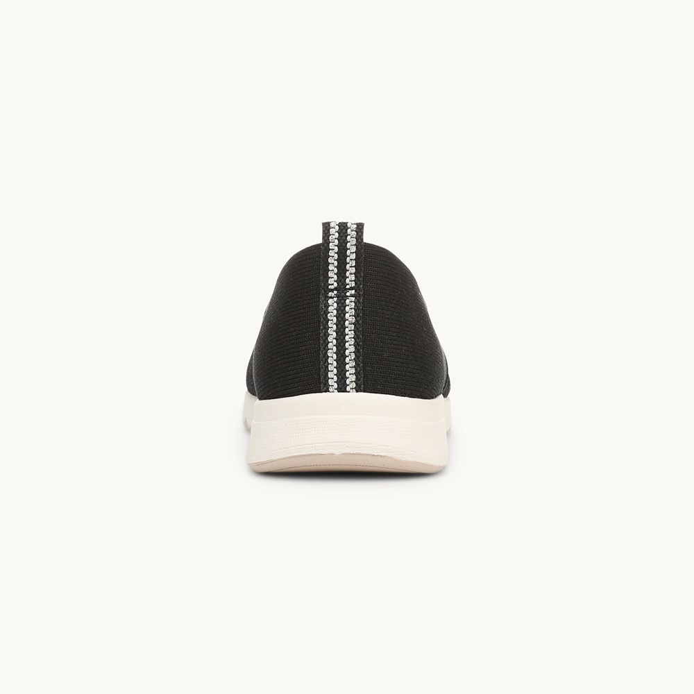 LifeStride Rest Slip On - Black Knit Fabric