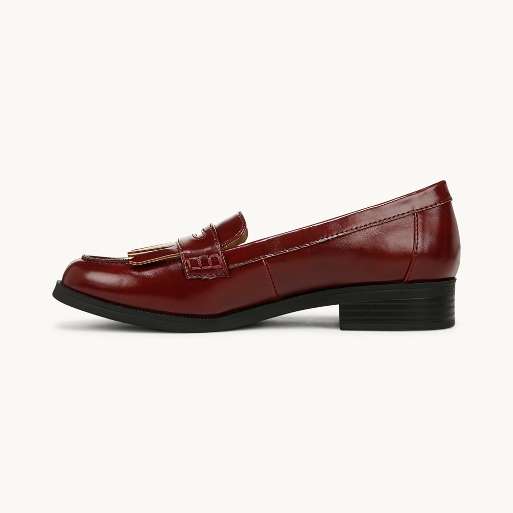 LifeStride Santana Loafer - Pinot Red Faux Leather