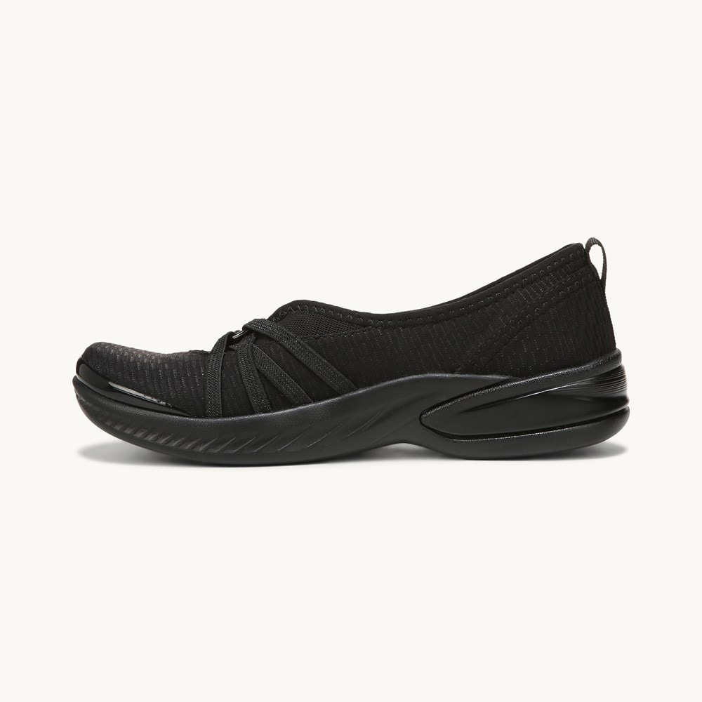 LifeStride Niche Slip On - Black Mesh Fabric