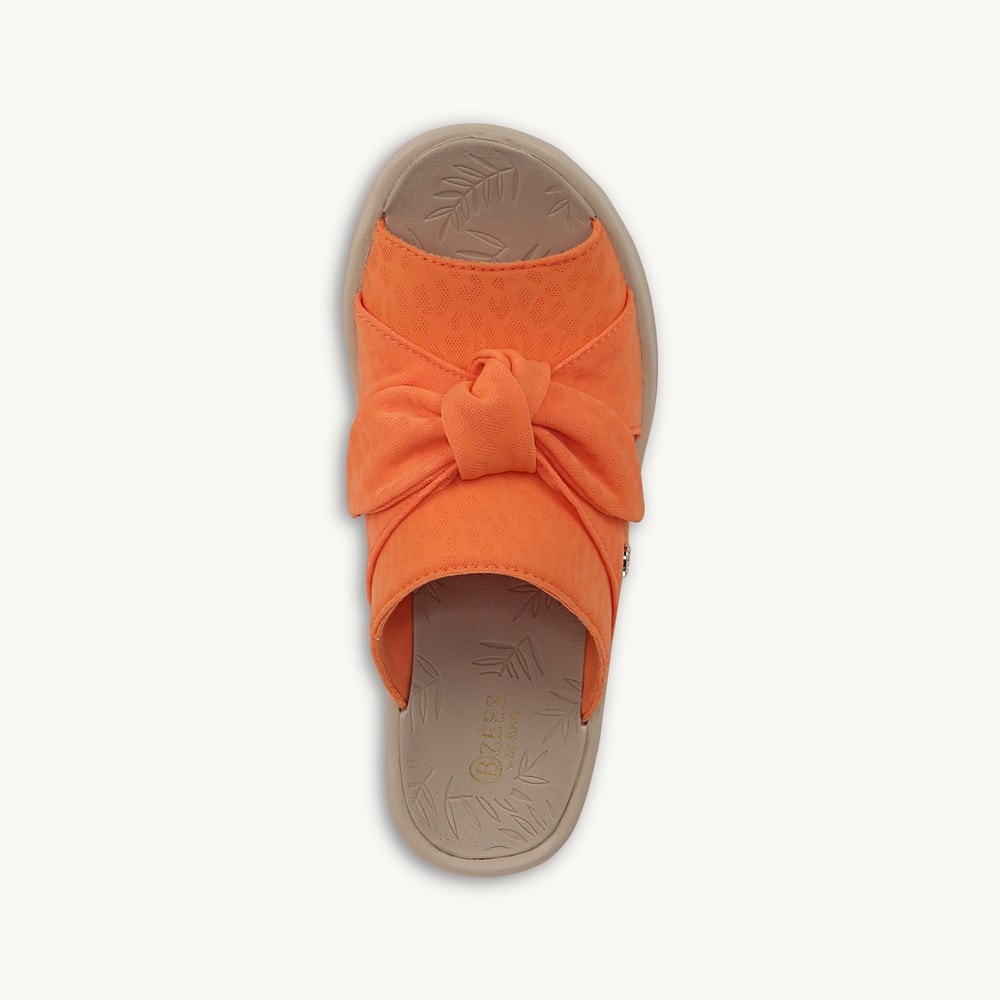 LifeStride Smile Wedge Sandal - Orange Fabric