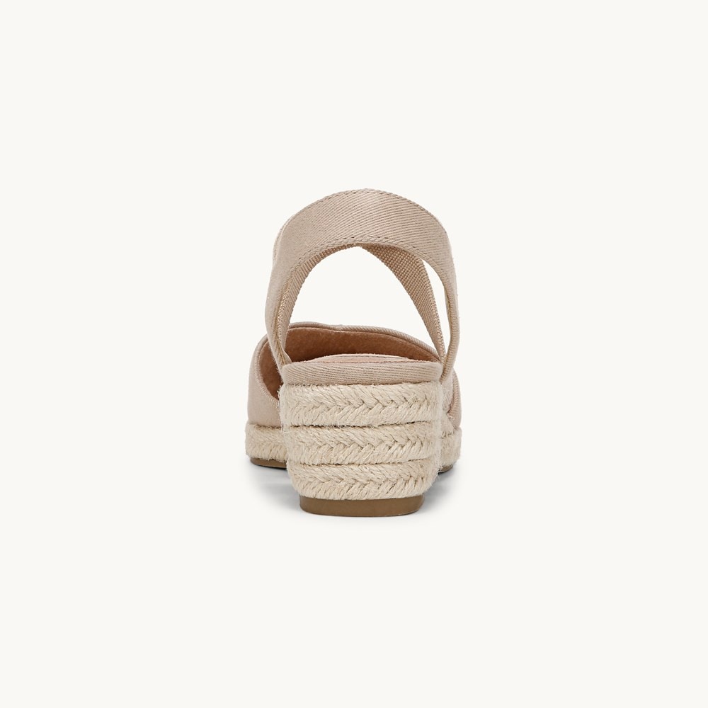 LifeStride Kimball Espadrille Wedge - Tender Taupe Fabric