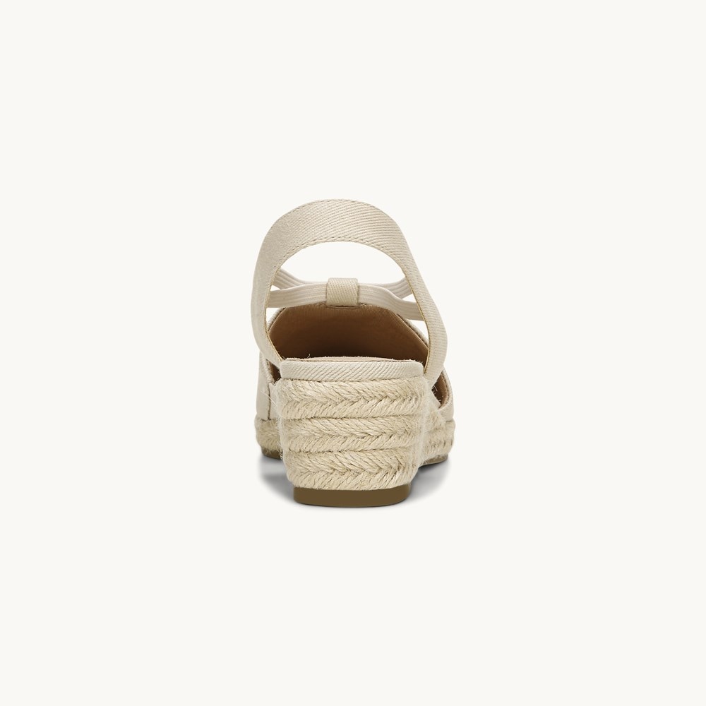 LifeStride Katrina 2 Espradrille Wedge - Almond Fabric