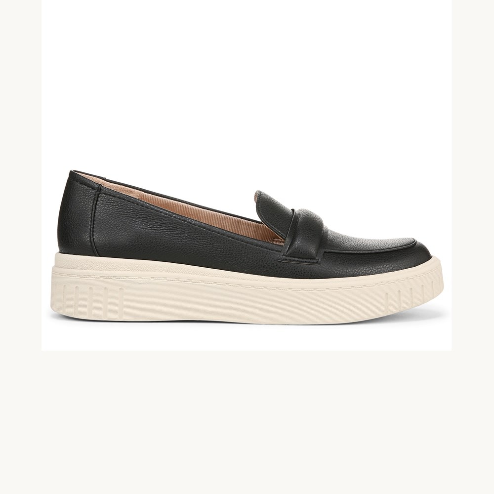 LifeStride Geneva Loafer - Black Faux Leather
