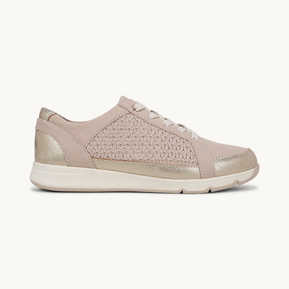 LifeStride Recover Sneaker - Latte Knit Fabric