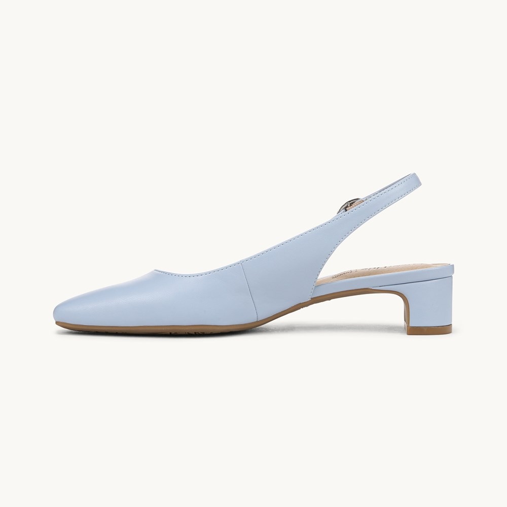 LifeStride Lorena Slingback - Ice Blue Faux Leather