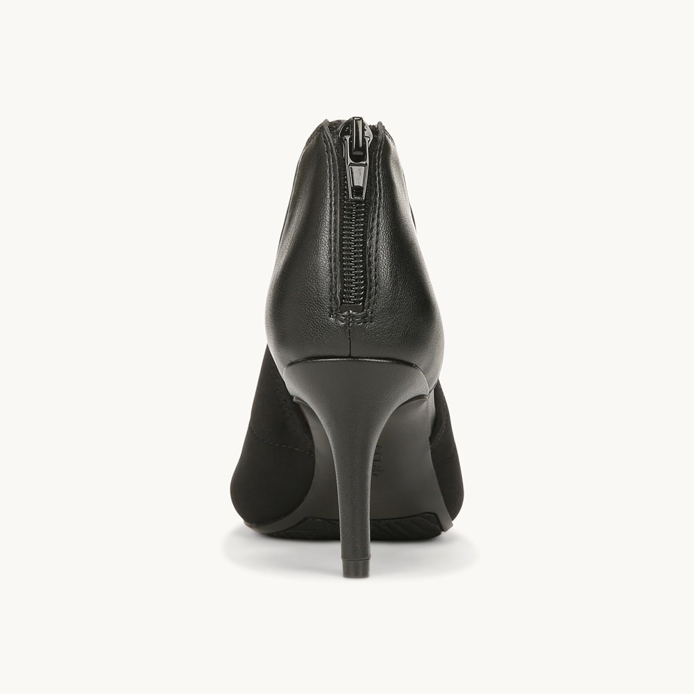 LifeStride Mod Slingback - Black Faux Leather