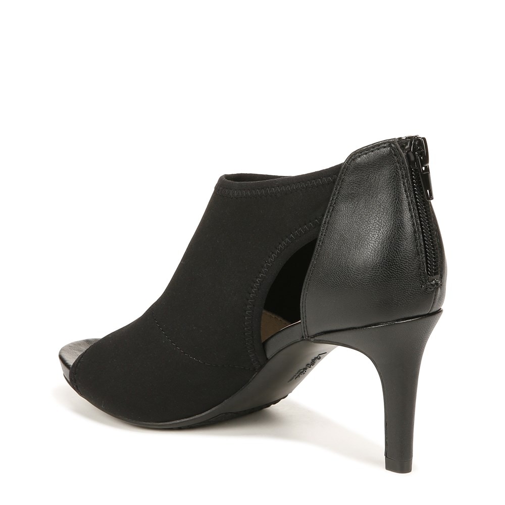 LifeStride Mod Slingback - Black Faux Leather