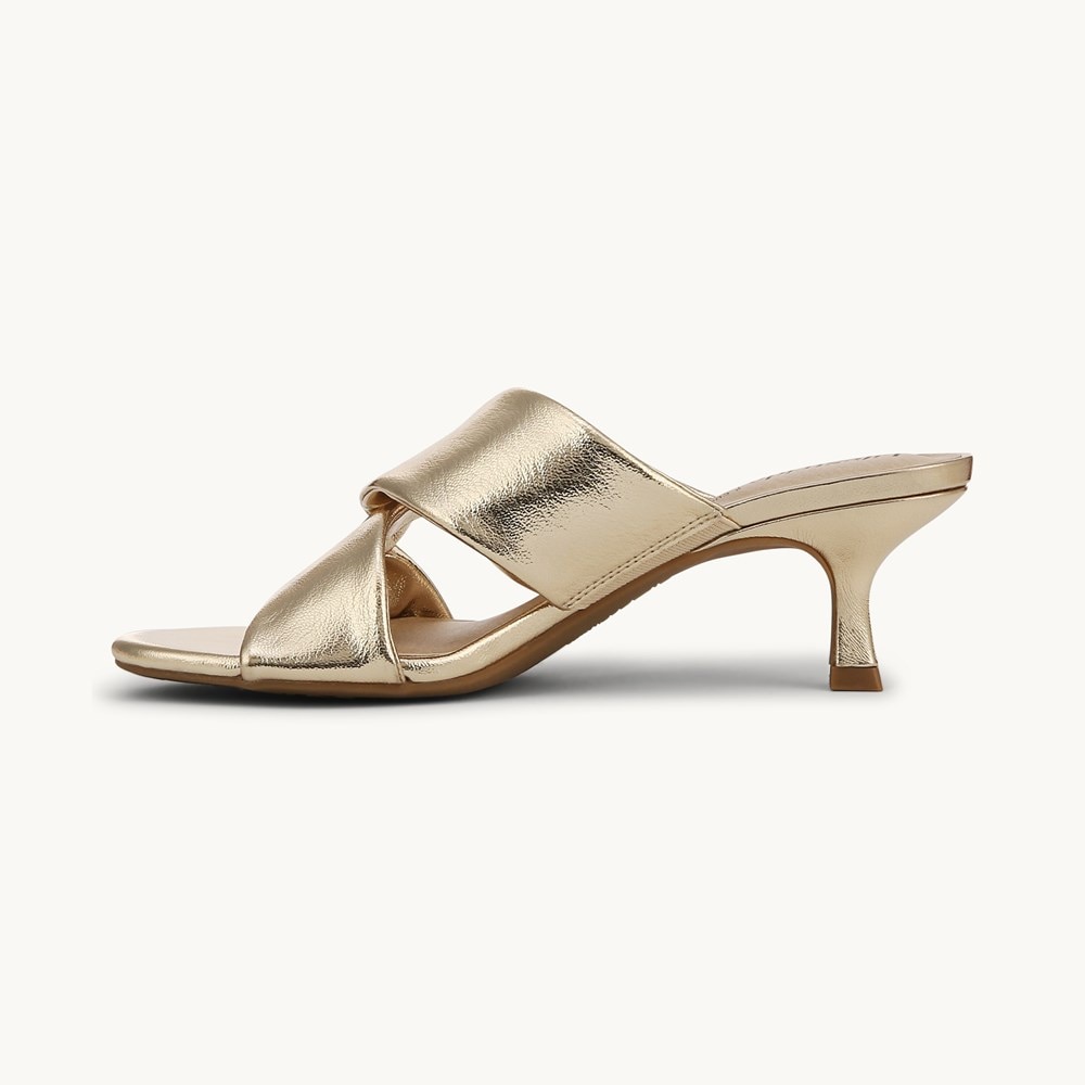 LifeStride Nori Dress Sandal - Plantino Gold Faux Leather