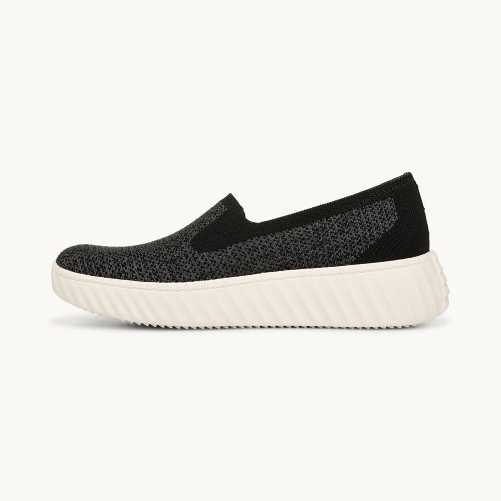 LifeStride Wednesday Slip On - Black Heathered Knit