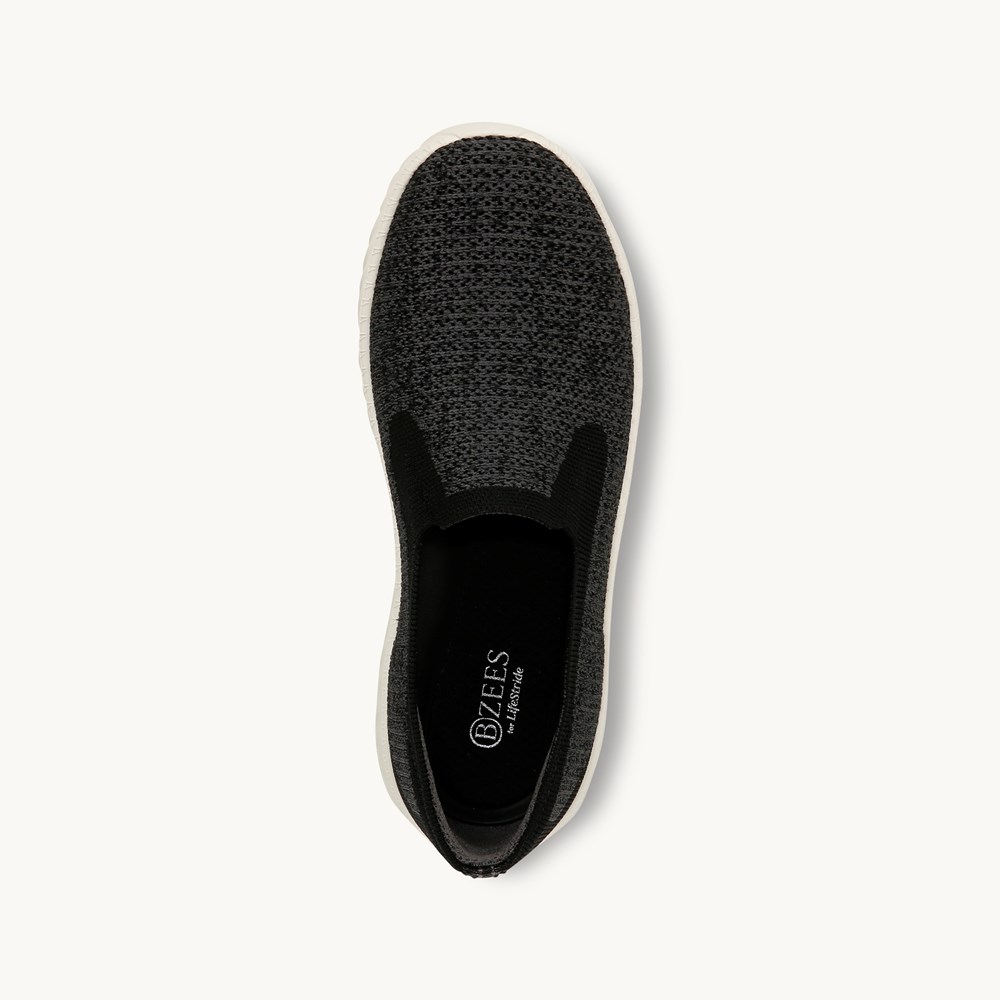 LifeStride Wednesday Slip On - Black Heathered Knit