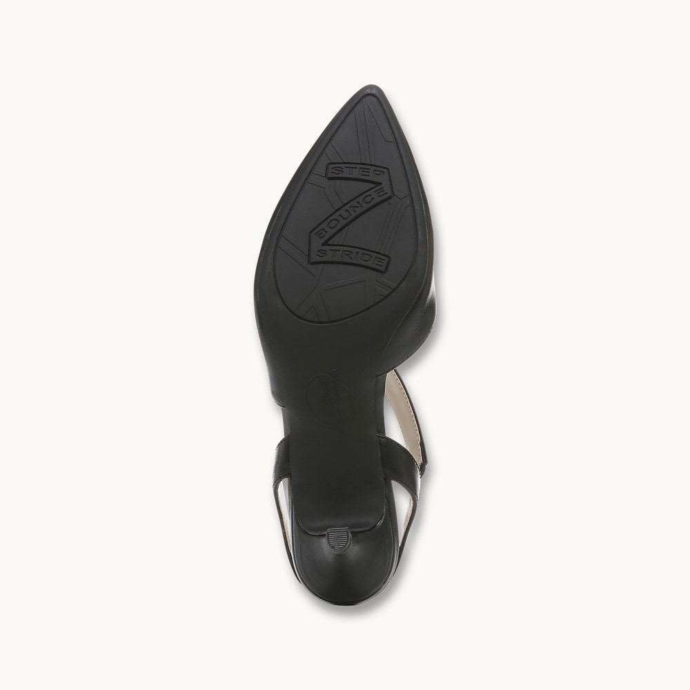 LifeStride Magnetic Pump - Black Faux Leather
