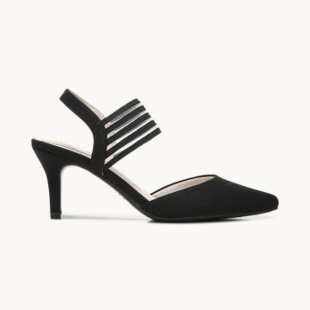 LifeStride Sanya Pump - Black Fabric