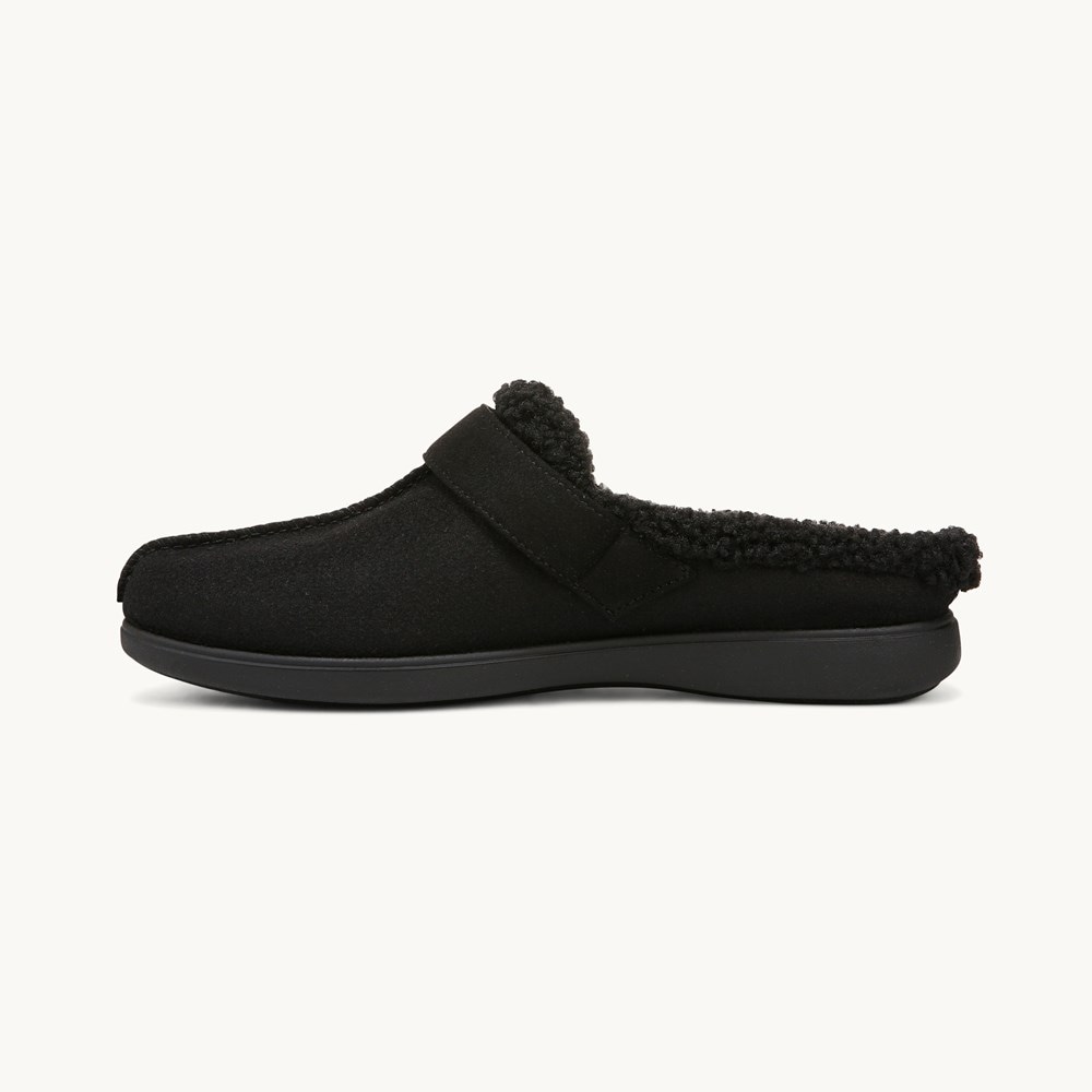 LifeStride Eternity Clog - Black Fleece Fabric