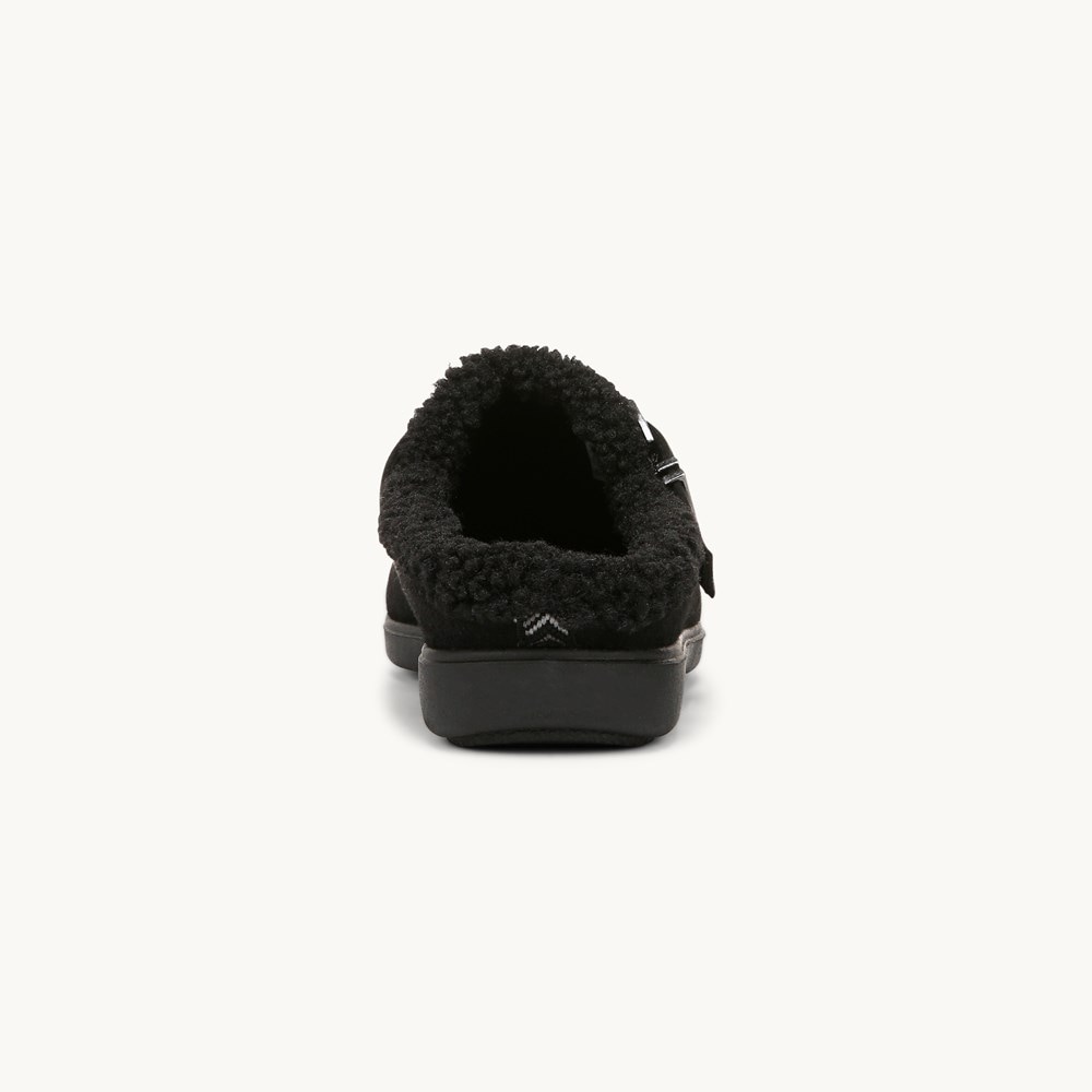 LifeStride Eternity Clog - Black Fleece Fabric