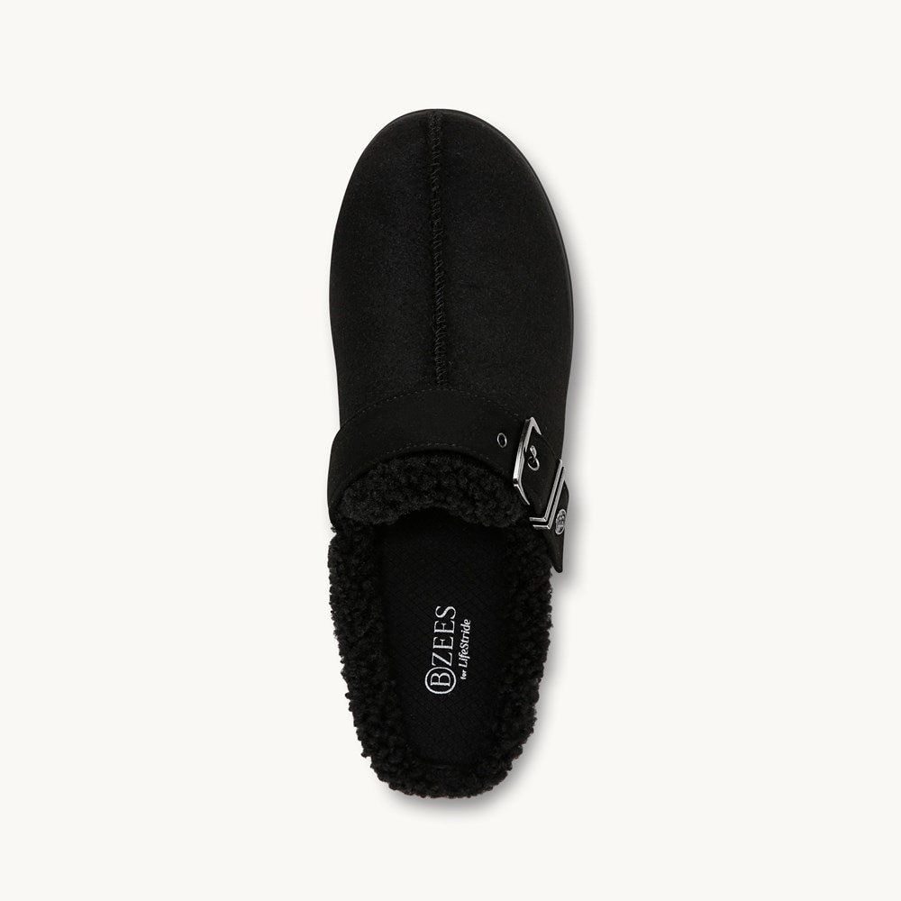 LifeStride Eternity Clog - Black Fleece Fabric