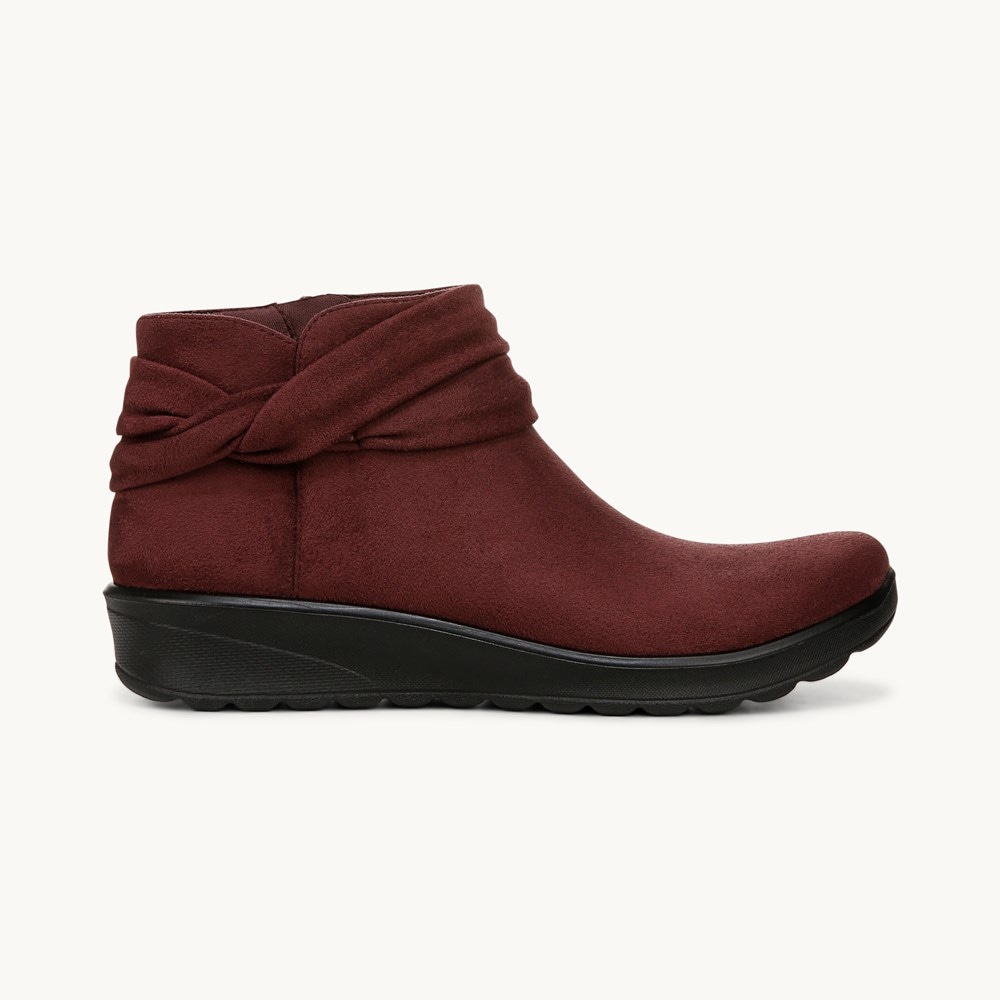 LifeStride Gemma Ankle Bootie - California Wine Microfiber