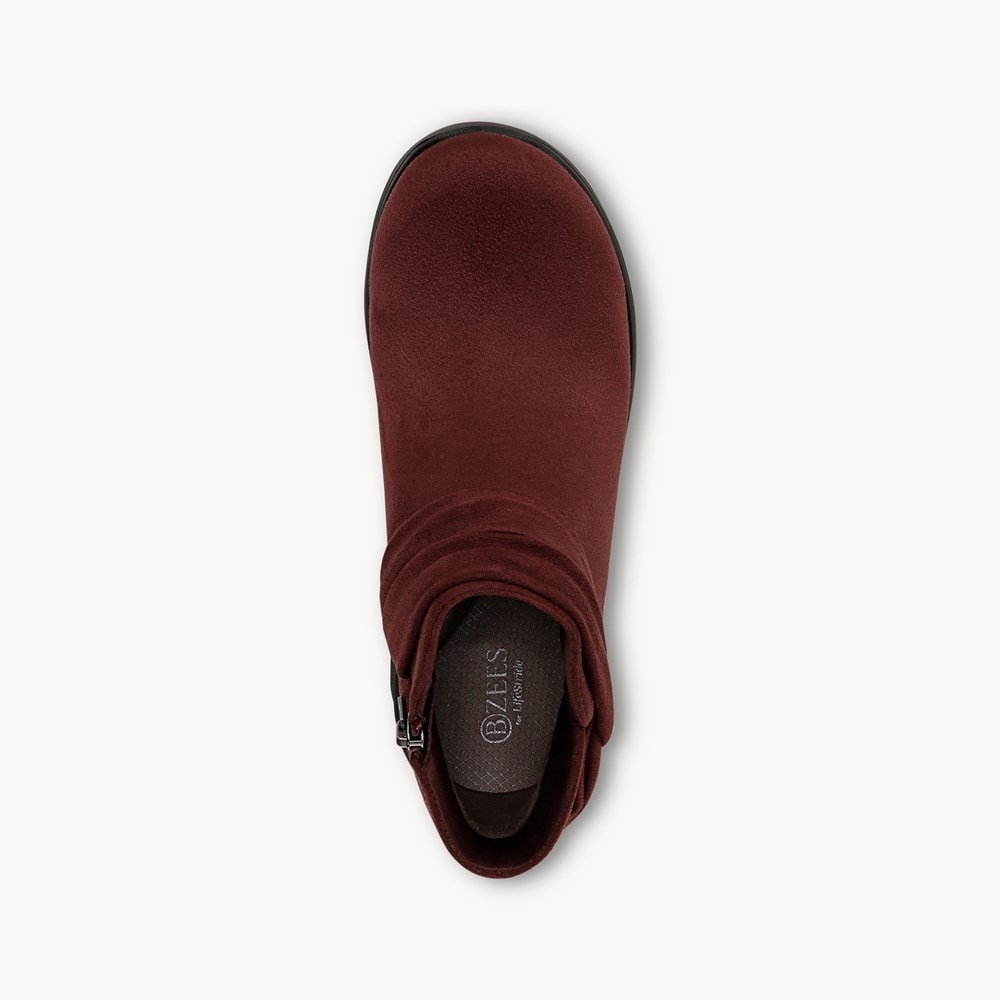 LifeStride Gemma Ankle Bootie - California Wine Microfiber