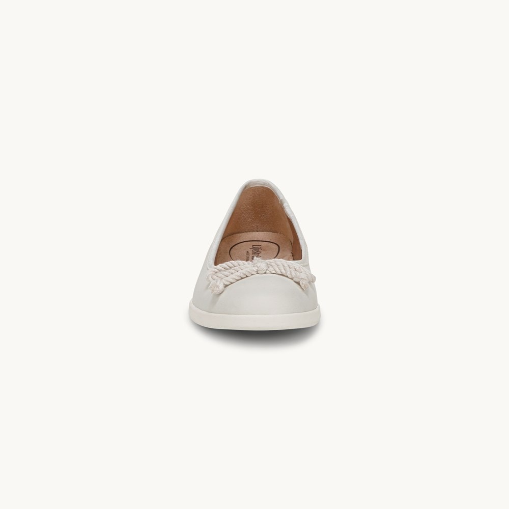 LifeStride Maura Flat - Cloud White Faux Leather