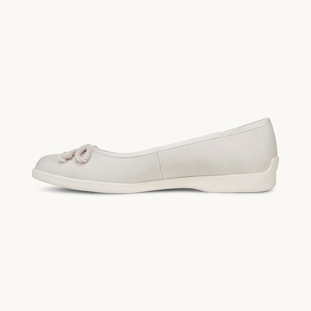 LifeStride Maura Flat - Cloud White Faux Leather