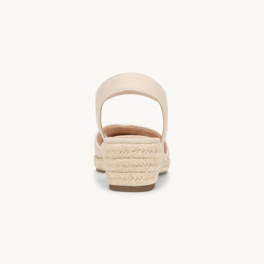LifeStride Kimmie Espadrille Wedge - Beige Fabric