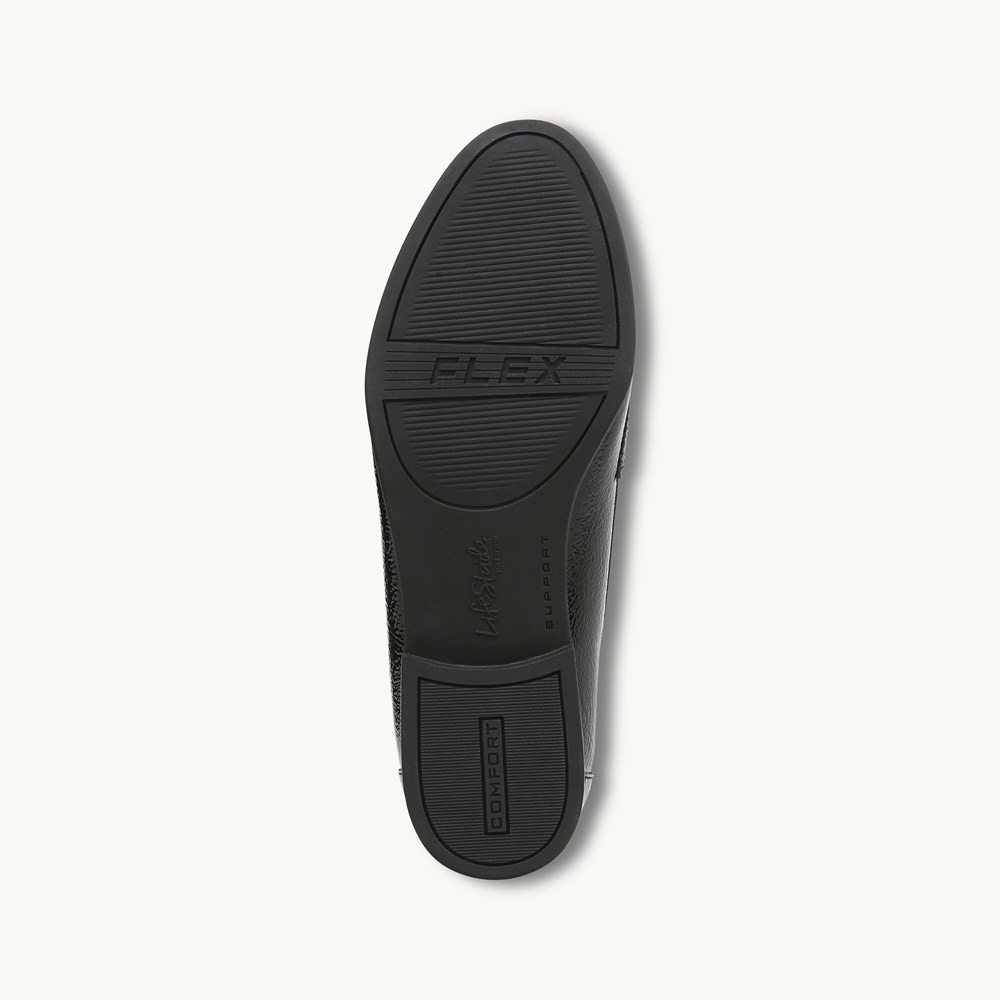 LifeStride Madison Loafer - Black Crinkle